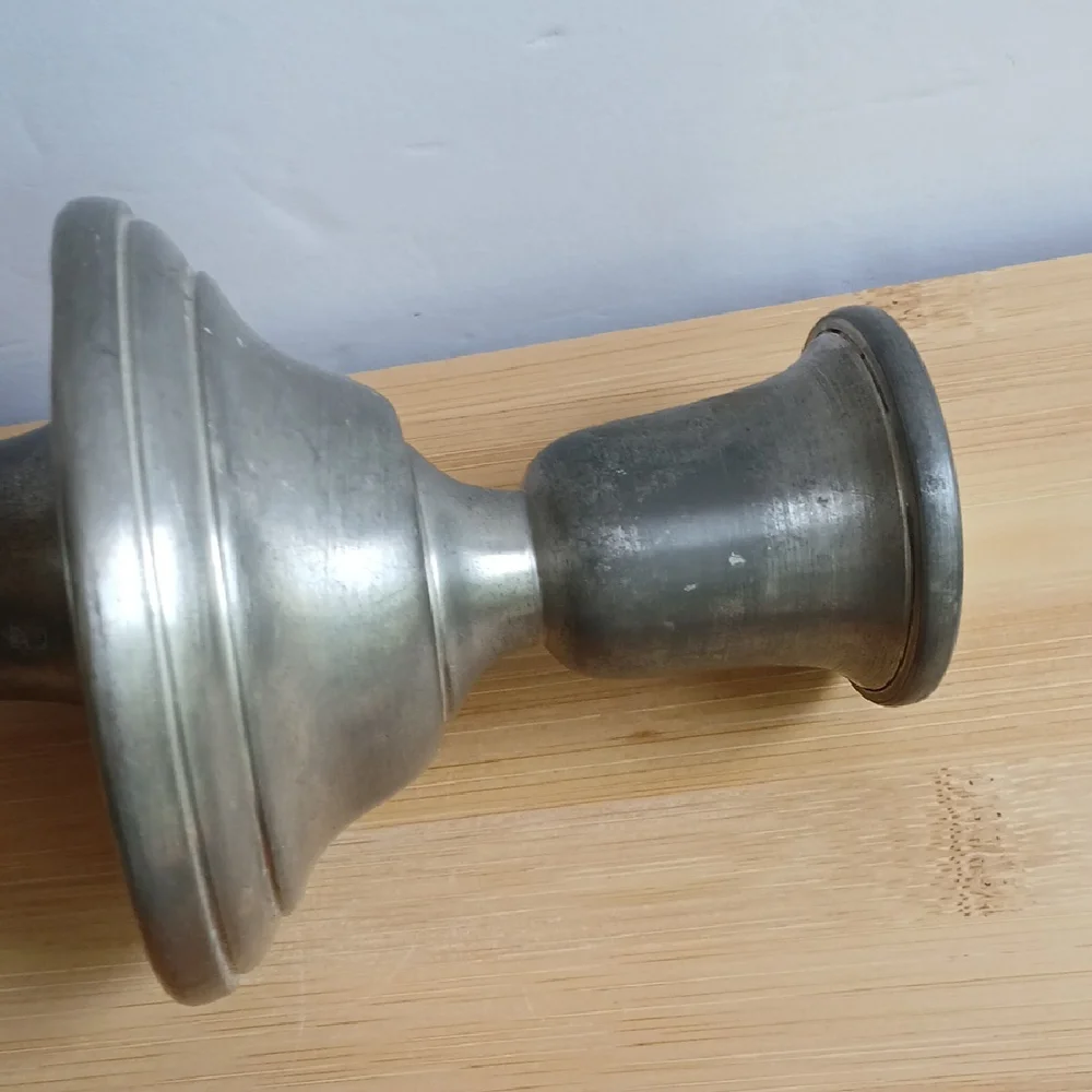 Pair Conn. House Pewter Candlestick Holders 3.5